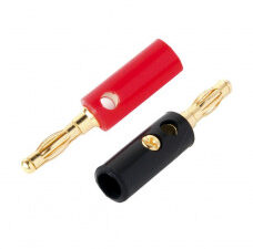 Conectores Banana Macho - 4mm N/R.