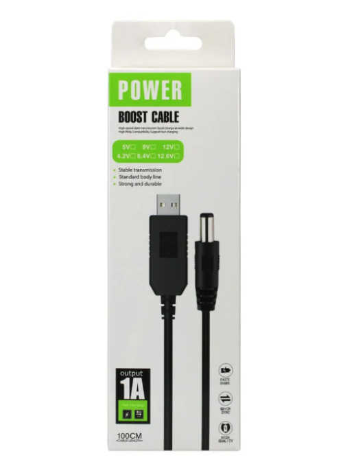 ADAPTADOR CONVERSOR USB 5V - A - 12V DC