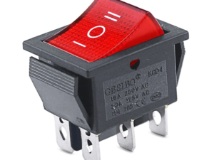 Interruptor con luz - 6 pines - ON/OFF/ON